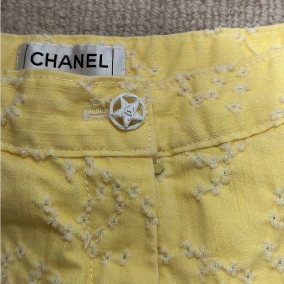 ***SOLD*** Chanel Logo Broderie Anglaise Bermuda Shorts - Picture 4 of 6